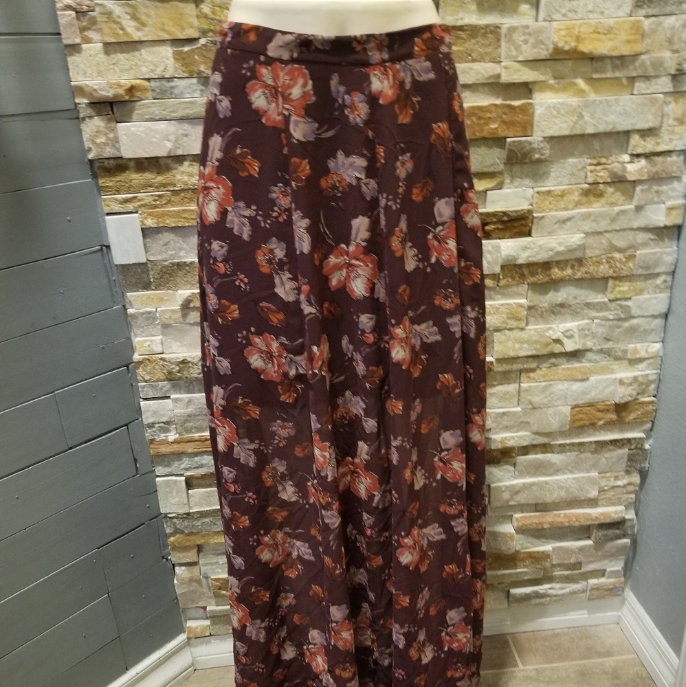 Flower Print Skirt